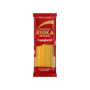 Pasta Rioka Espaguetti 1000 G