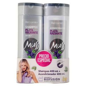 Shampoo Muss Plata 400 Ml + Acondicionador 400 Ml Oferta