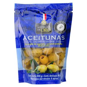 Aceituna Medalla de Oro Deshuesado 200 G