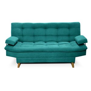 Sofacama  Carvallo Lux Tela Turquesa