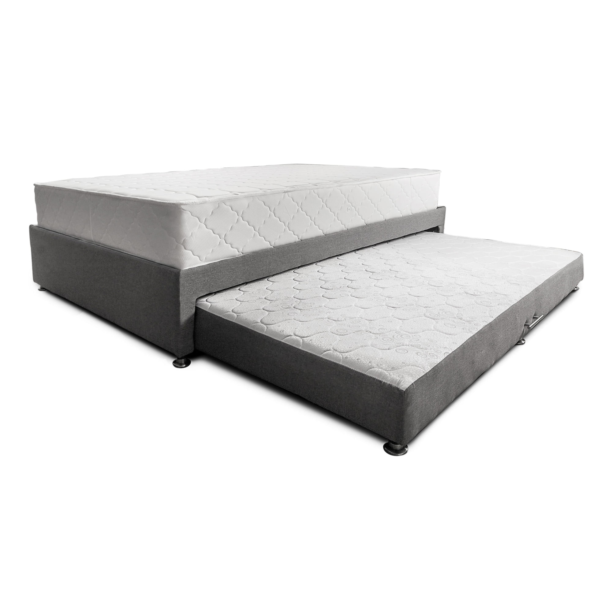 Combo cama Tarima negra + colchón 120 x 190 cm + almohada