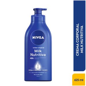 Crema Corporal Humectante Nivea Body Milk Nutritiva 625 Ml