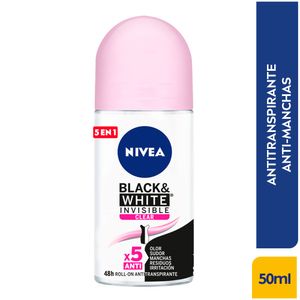 Desodorante Nivea Roll On Invisible Black & White 50 Ml