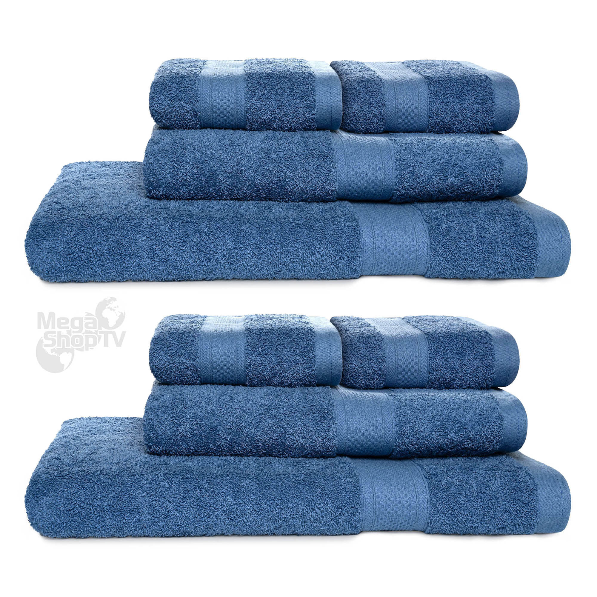 Toalla Ducha de baño - Color azul - Oferta 2X1 - 100% algodón - Almacenes  Europa 2x1