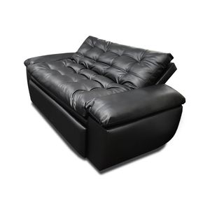 Sofacama  Mirano Tipo Cuero Negro