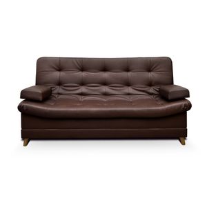 Sofacama  Dolce Tipo Cuero Café