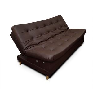 Sofacama  Dolce Tipo Cuero Café