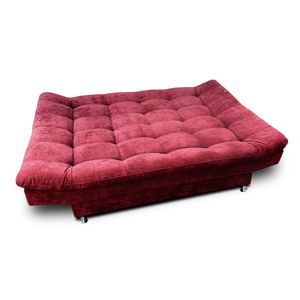 Sofacama  Carvallo Plain Tela Vino Tinto