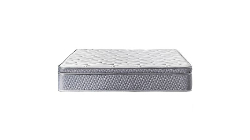 Combo Cama Doble Italia Espaldar + Base Gris Perla Ekonomodo - Olímpica