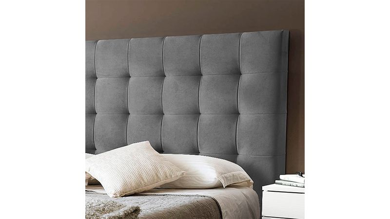 Combo Cama Queen Luxury Espaldar + Base Cama Taupe Ekonomodo - Olímpica