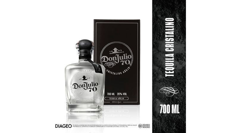 Tequila Don Julio 70 Cristalino Añejo X 700 ml, Compra Ya - Olímpica