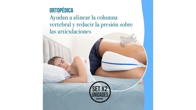 Set X2 Almohadas para Piernas Ortopédica con gel refrescante