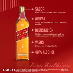 Johnnie Walker red Label whisky escocés 1000 ml