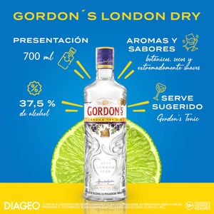 Gordon's London Dry Gin ginebra 700 ml