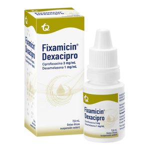 Fixamicin Dexacipro Gotas Óticas Suspensión Estéril 10 ML