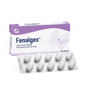 Fenalgex 325/5 Mg X10 Tabletas