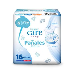 Pañal Suppra Care Baby Etapa 3 G X16 Unds