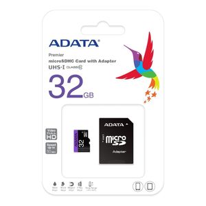 Memoria Micro SD Adata 32GB Clase 10 Con Adaptador SD