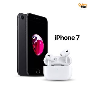 Celular Reacondicionado iPhone 7 256Gb Gris espacial + Audifonos Inalambricos Pro 2 Genericos