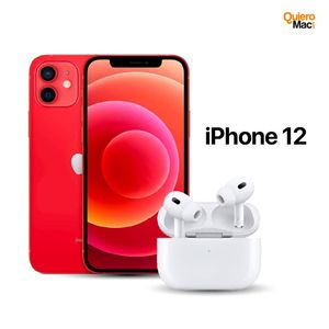 Celular Reacondicionado iPhone 12 256Gb Rojo + Audífonos Inalámbricos