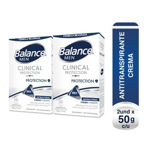 Desodorante Balance Crema Clinical Protection Hombre 2X50gr