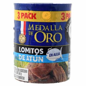 Atún Medalla de Oro Lomo en Agua 170 G X3 Unds