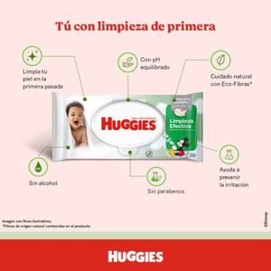 Toalla Húmeda Huggies Limpieza Efectiva X48 Unds