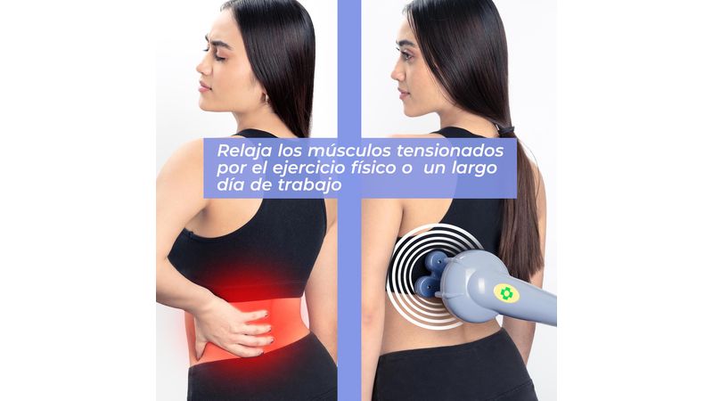 Masajeador eléctrico 8 en 1 corporal, lumbar, cuello, cabeza