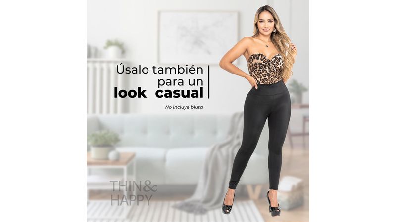 Leggins deportivos tiro alto control de abdomen licra larga Ol mpica