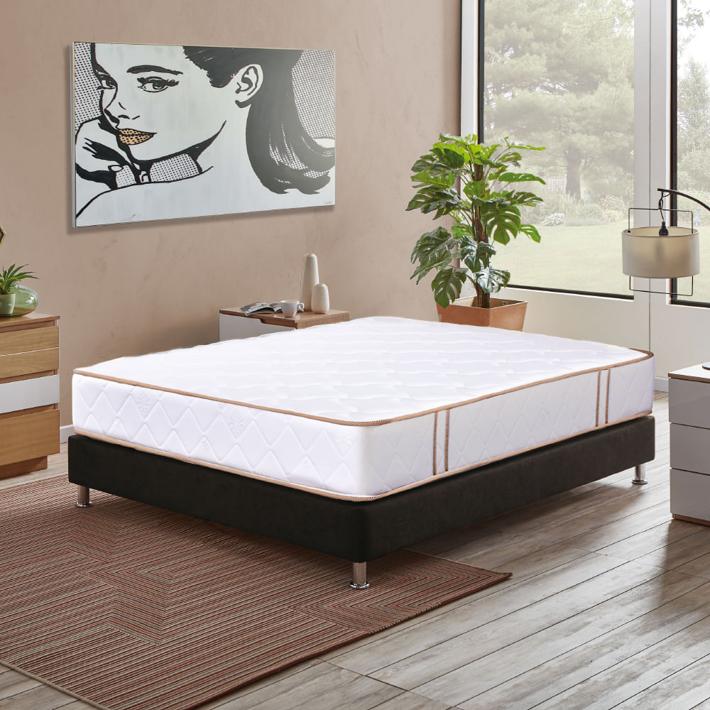 Colchón Enrollable Semidoble 120x190 cm con base cama - 2020 HOME