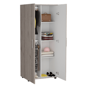 Closet Tera 180 X 80 X 48 RTA Ceniza Blanco