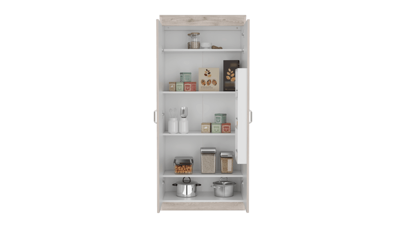 Mueble Alacena Fenix Blanco Y Rovere