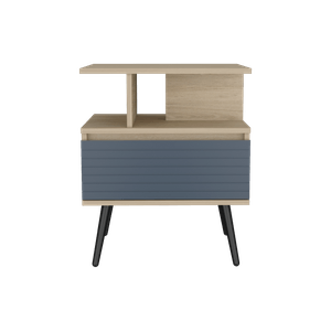Nochero Nevis 1Cajon 60 X 50  Rovere Azul Navy