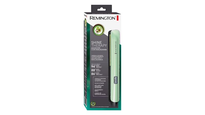 Plancha De Cabello En Ceramica Remington Aguacate Y Macadamia