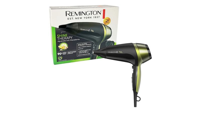 Secador de Cabello REMINGTON Aguacate y Macadamia D13A Neg