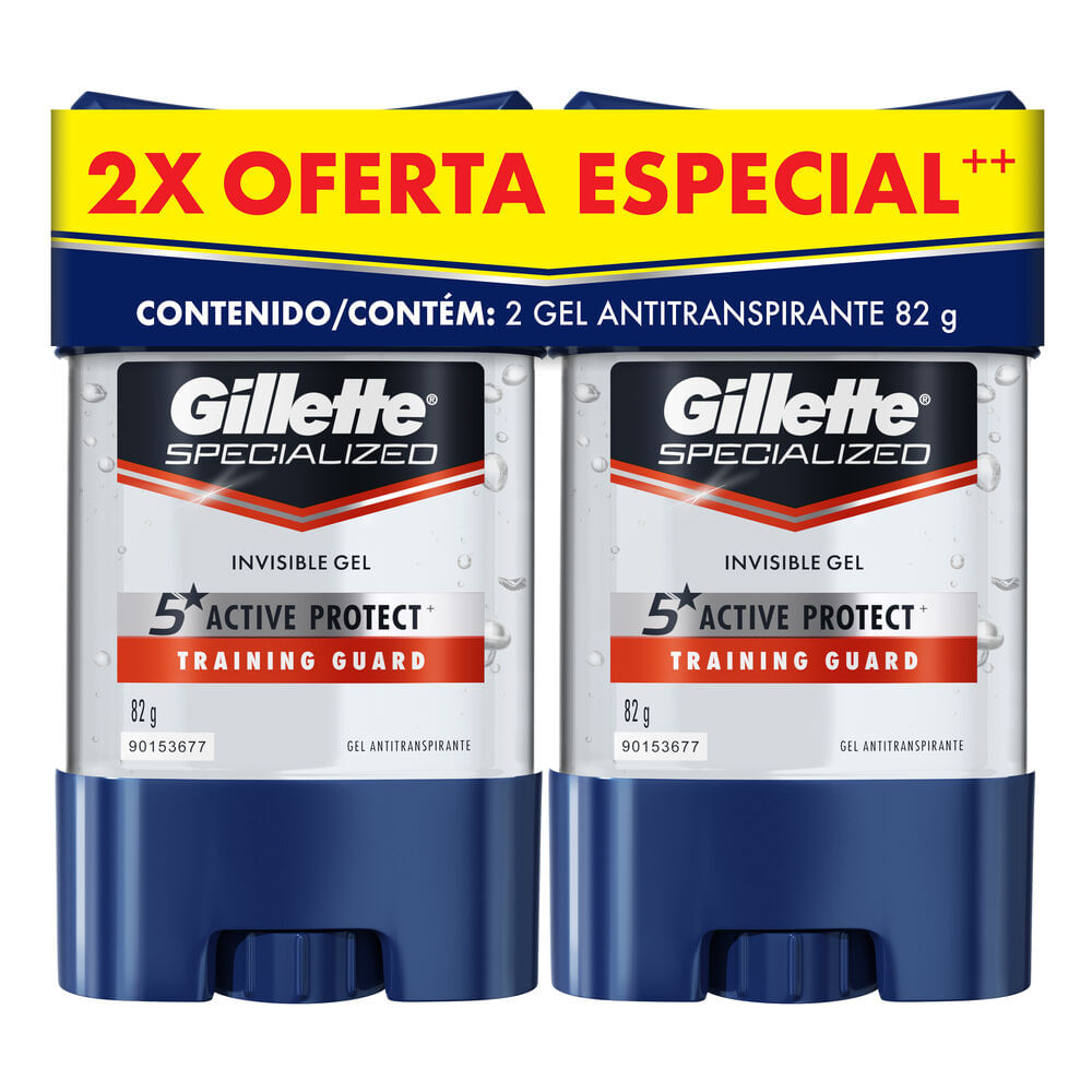 Gillette Antitranspirante Gel invisible Especializado Para Deportistas