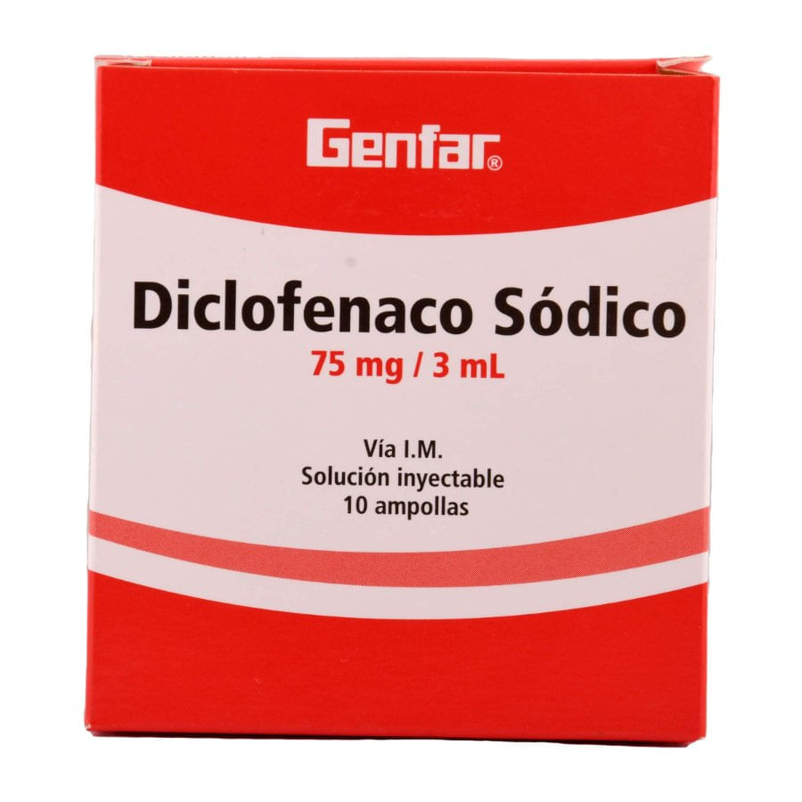 DICLOFENACO GF 75MG/3ML X 1 AMPOLLA