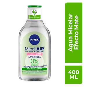 Agua Micelar Nivea Desmaquillante Efecto Mate 400 Ml