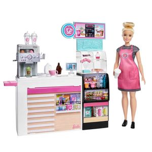 Muñeca Barbie Profesiones Set Cafetería