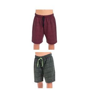 Bermuda Para Niño Verde/Vinotinto MP