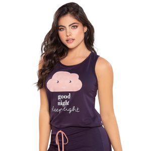 Camisa Pijama Mujer Morado Mp 96862
