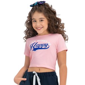 Blusa Infantil Rosa Mp 88490