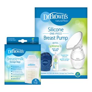 Combo Extracto Manual Y Bolsas Leche Materna Dr. Brown'S