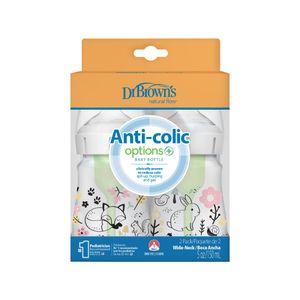 Set 2 Teteros Dr Brown's Option+ BA 5oz decorado Bosque