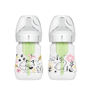 Set 2 Teteros Dr Brown's Option+ BA 5oz decorado Bosque