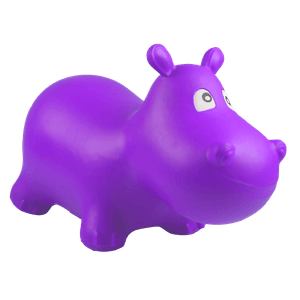 Montable Infantil  Inflable Hipopotamo Morado