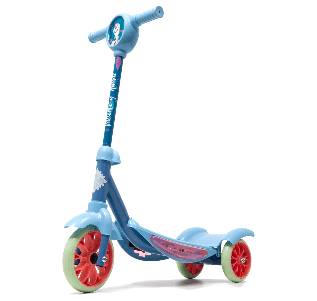 Scooter monopatín plegable para niños y niñas con doble llanta frontal azul  cielo Unitalla Fuxion Toys Scooter Plegable