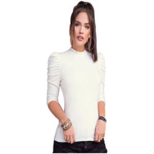 Blusa Juvenil Para Mujer Atypical -Marfil