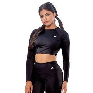 Crop Top Mujer Negro Mp 86997
