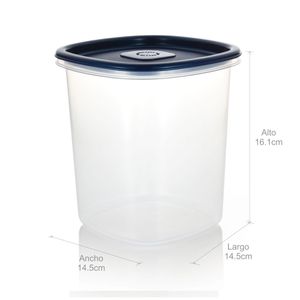 Recipiente Plastico para despensa Alto 3L Azul